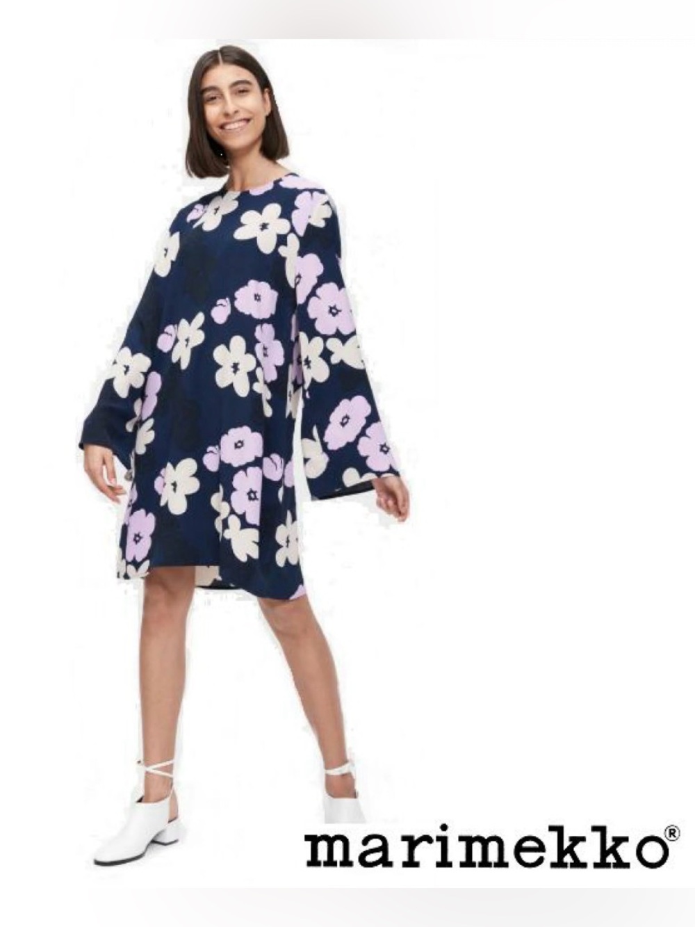 Marimekko Pilke Kevättalkoot Dress - Size 40